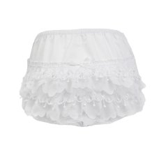 FP26-W: White Frilly Pant (0-18 Months)